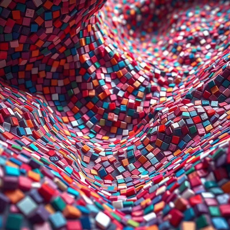 mosaic style AI art