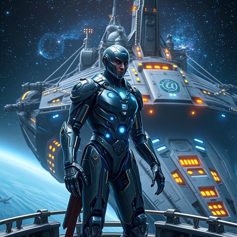 sci-fi art style AI art