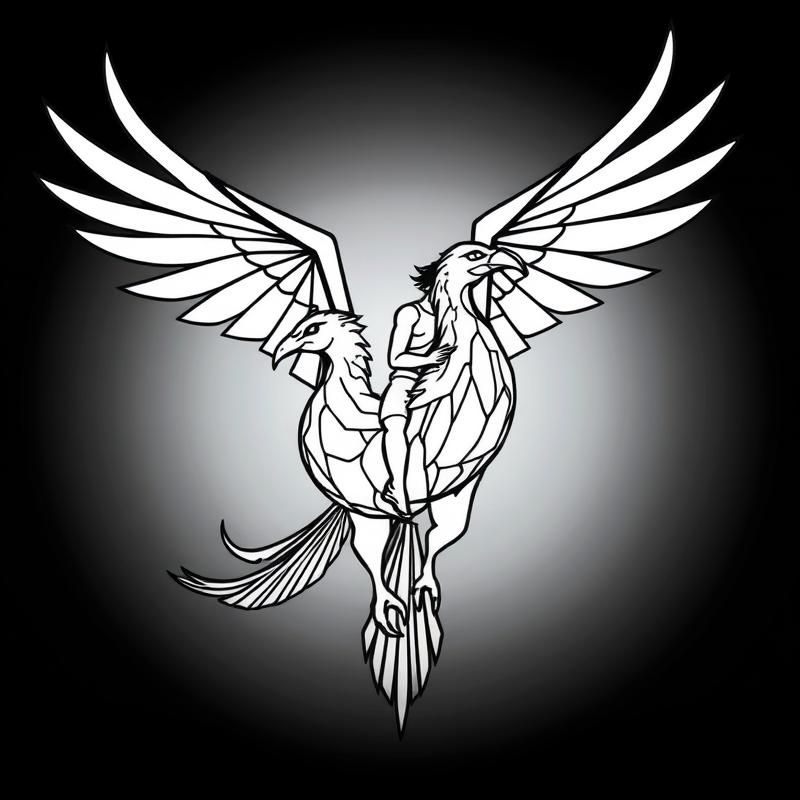 line art style AI art