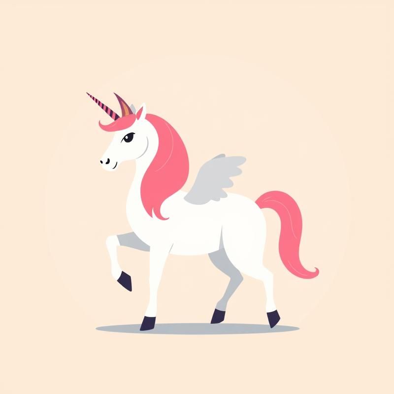 flat design style AI art