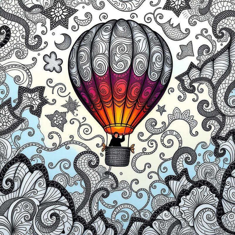 zentangle style AI art