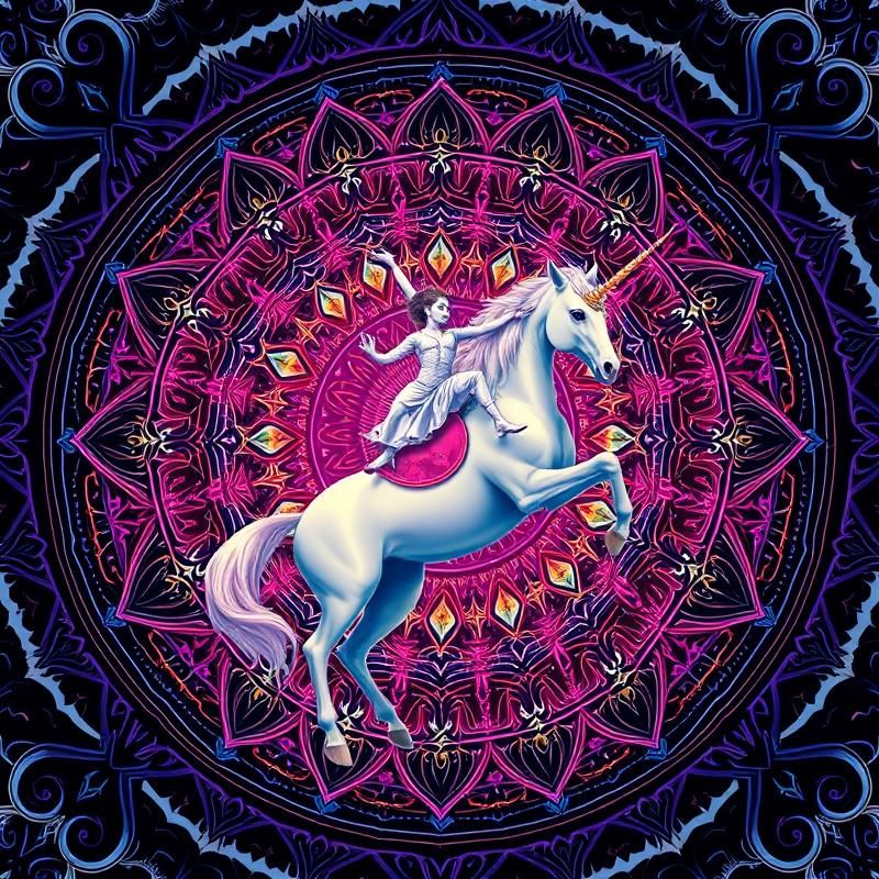 mandala style AI art