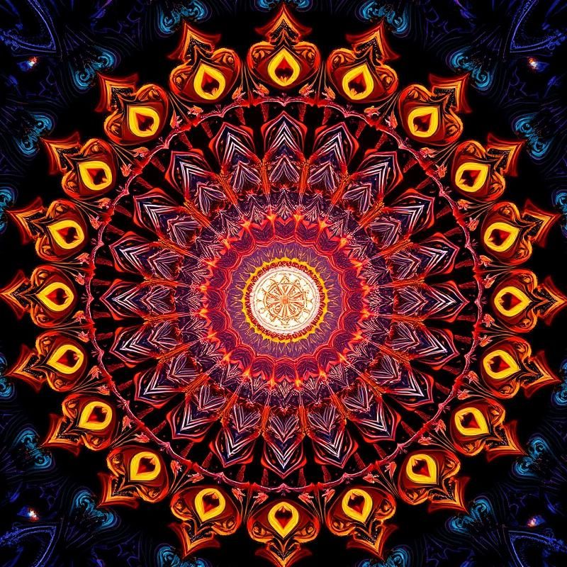 fractal art style AI art