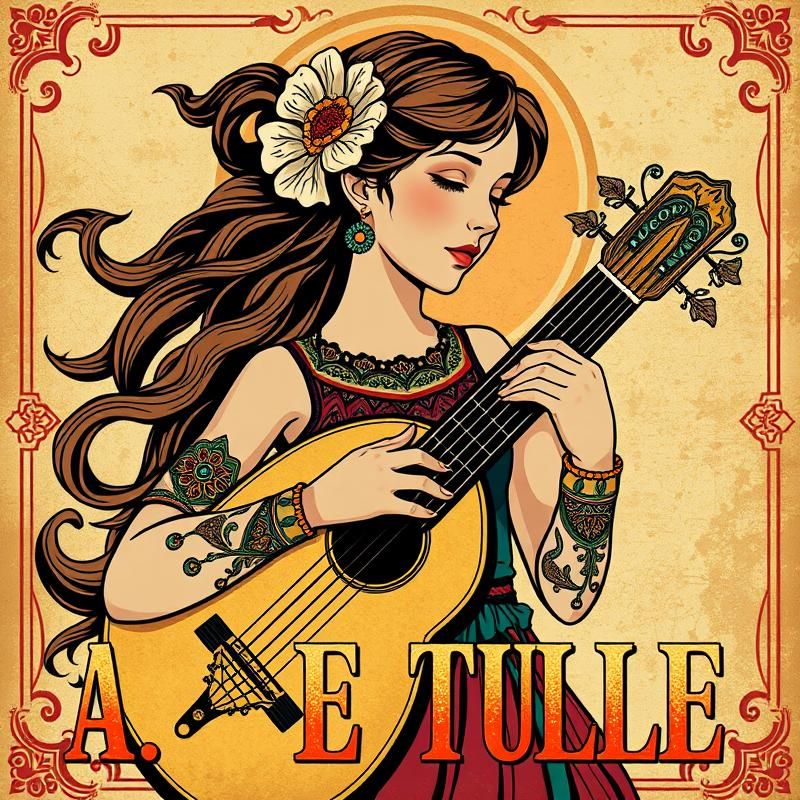 vintage poster style AI art