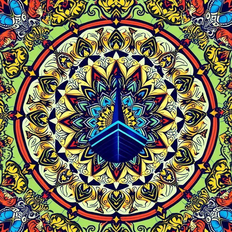 mandala style AI art