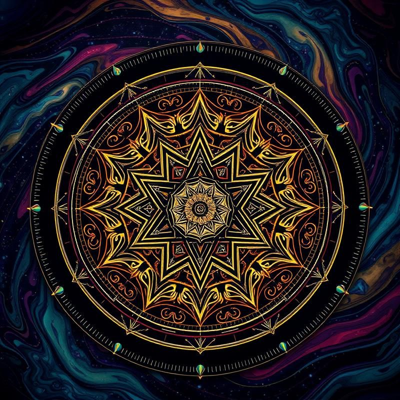 mandala style AI art