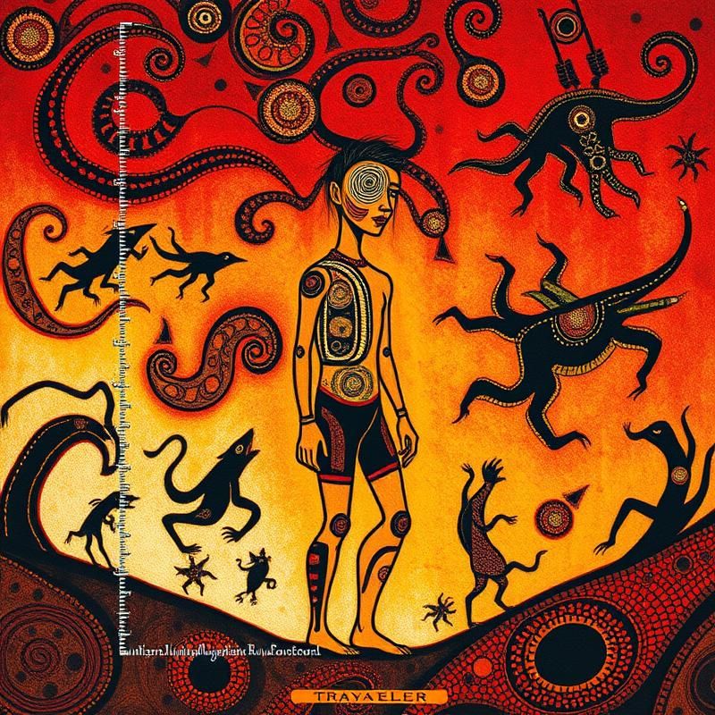 aboriginal art style AI art