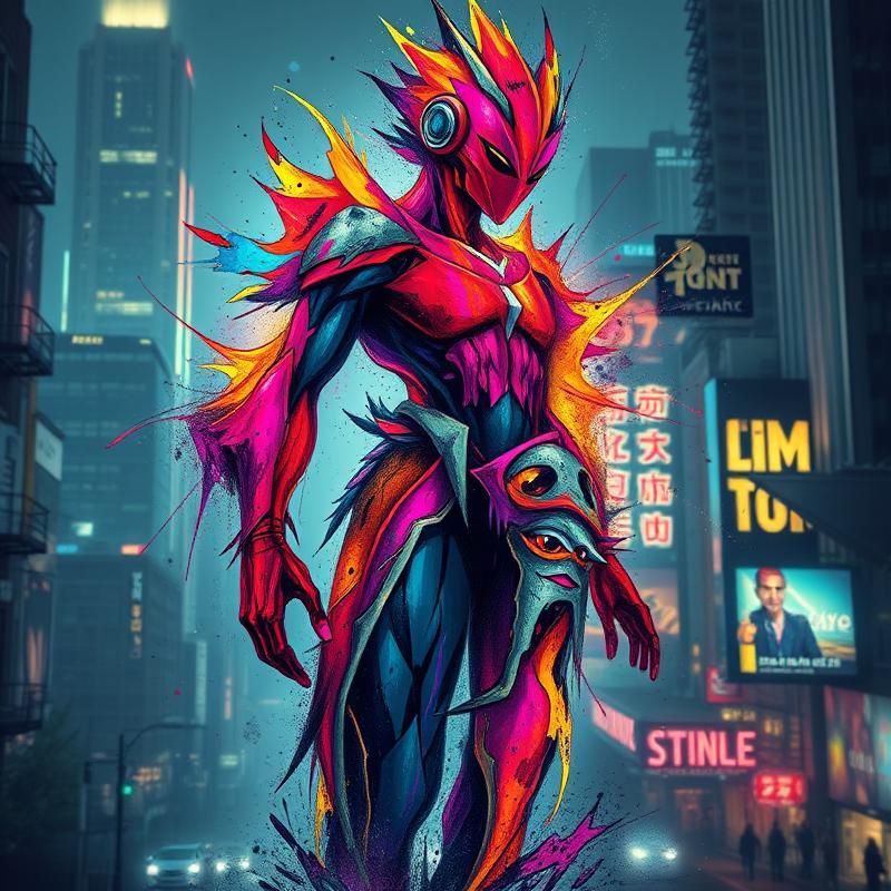 graffiti style AI art