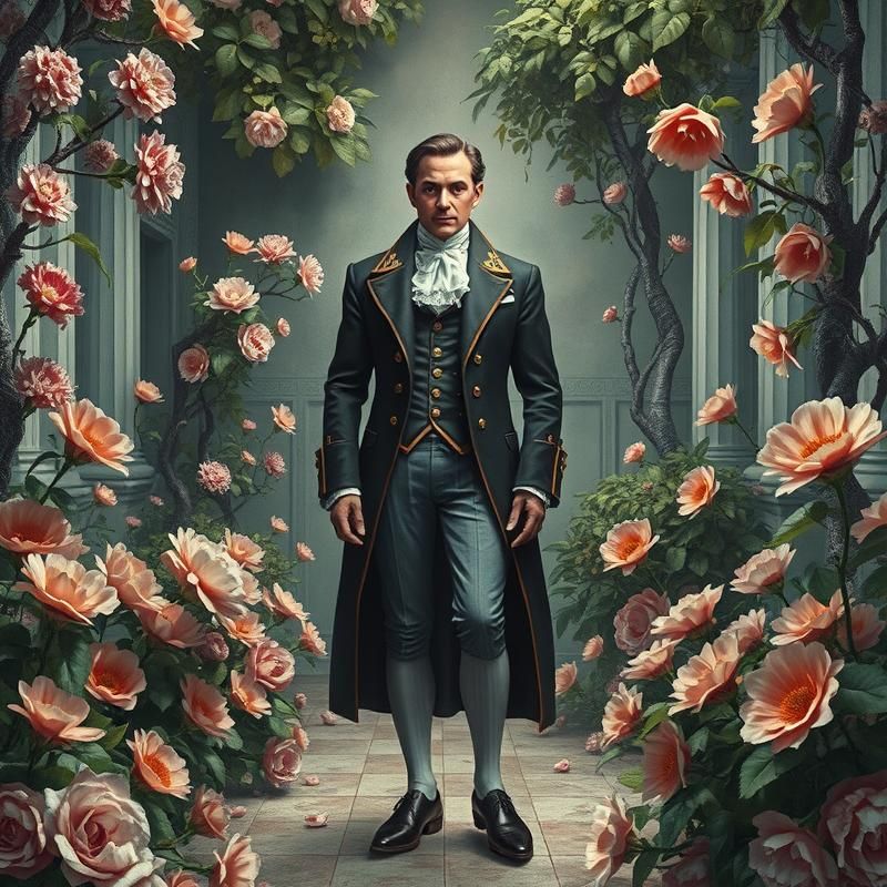 trompe l'oeil style AI art