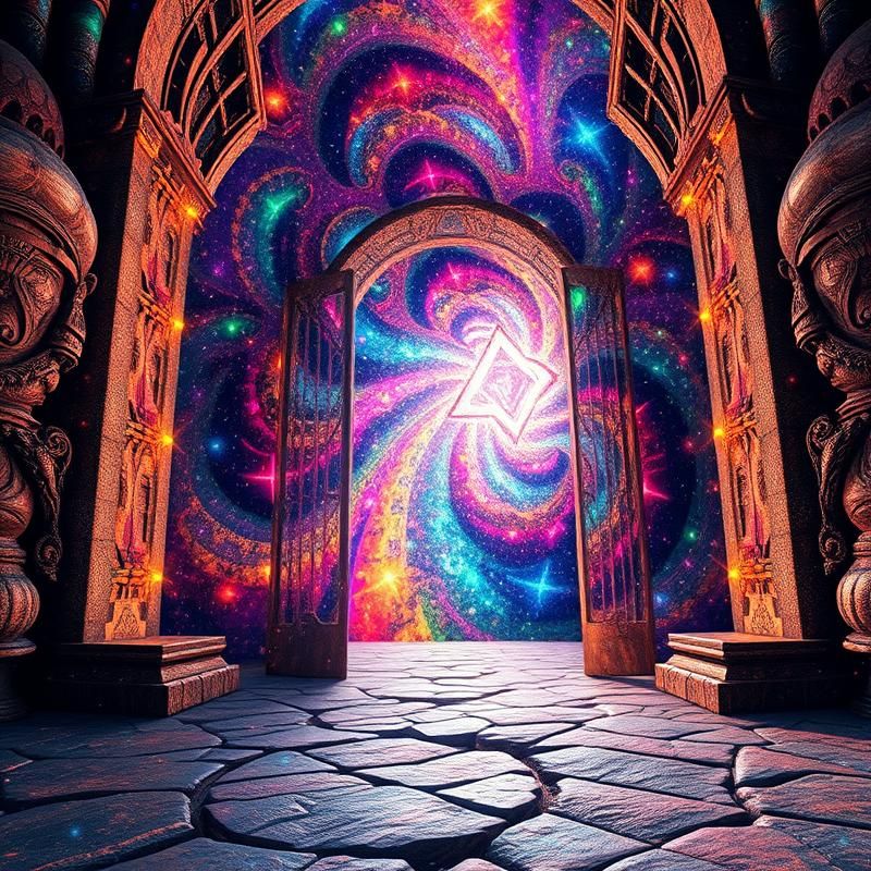 psychedelic style AI art