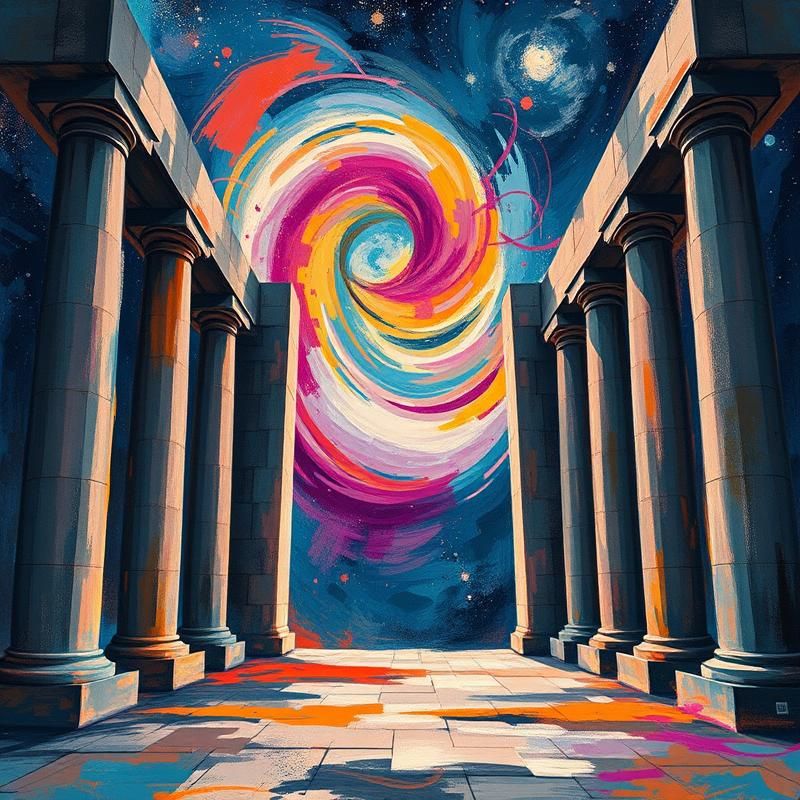 abstract style AI art