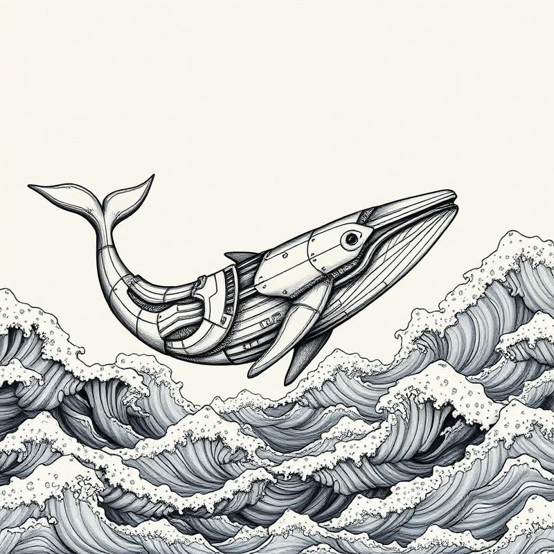 ink drawing style AI art