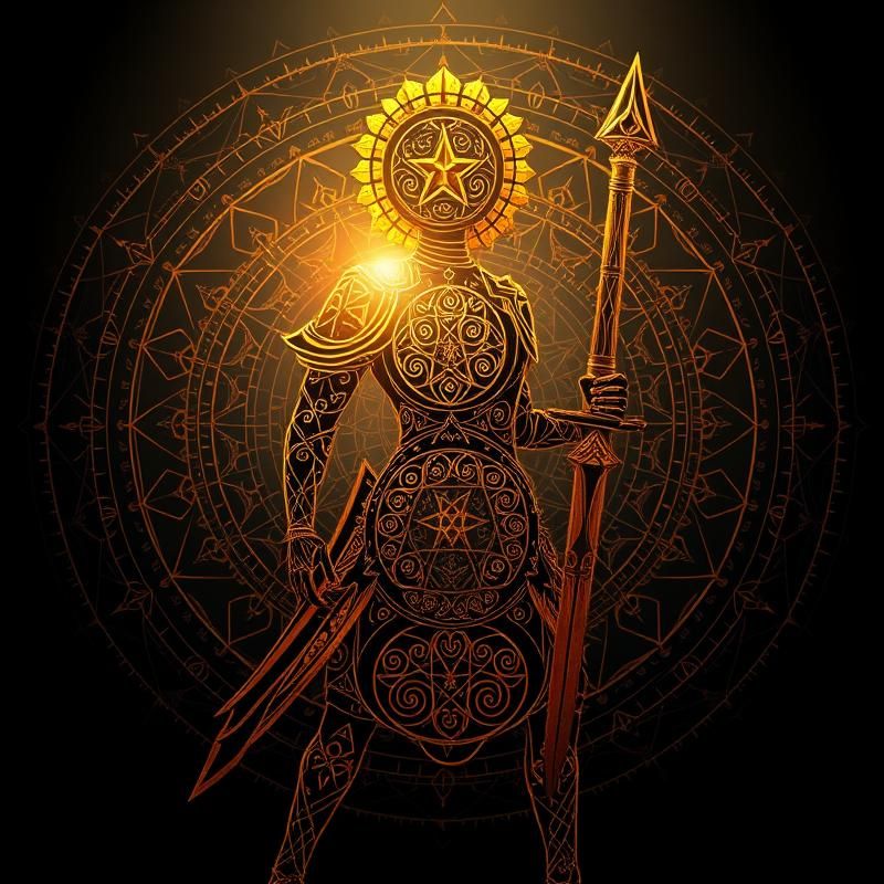 sacred geometry style AI art