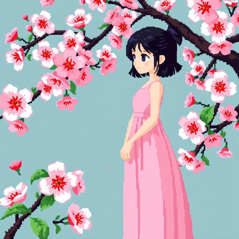 pixel art style AI art