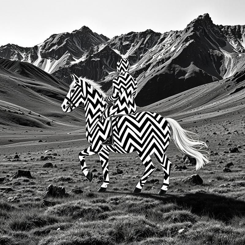 op art style AI art
