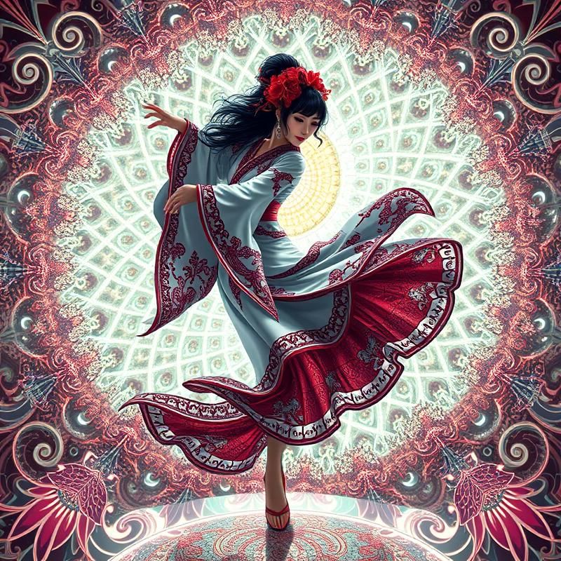 fractal art style AI art
