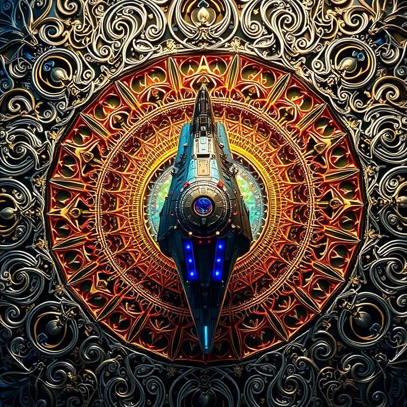 mandala style AI art