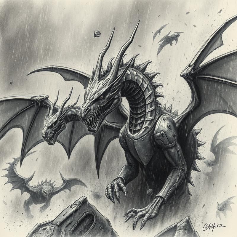 charcoal drawing style AI art