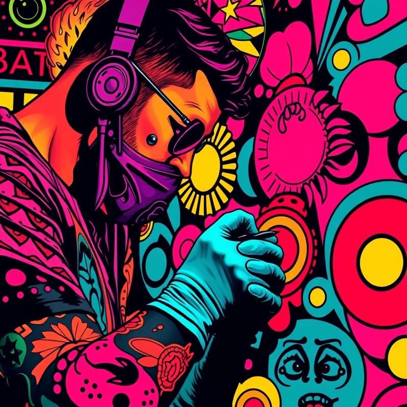pop art style AI art