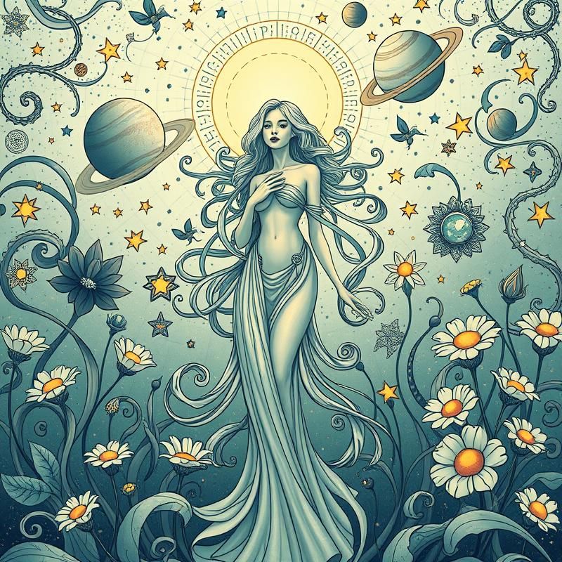 art nouveau style AI art