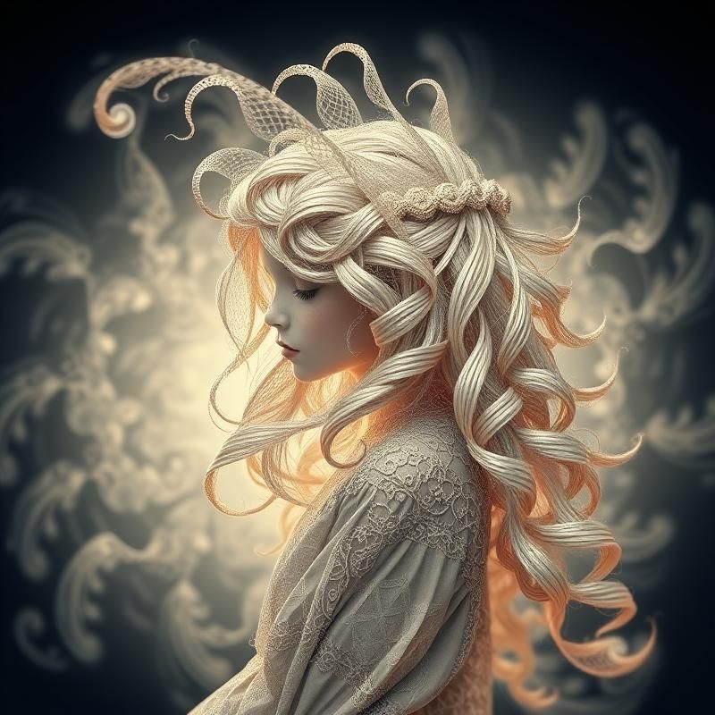 fractal art style AI art