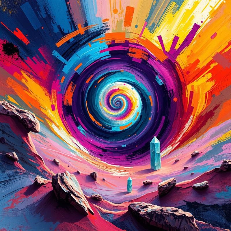 abstract style AI art