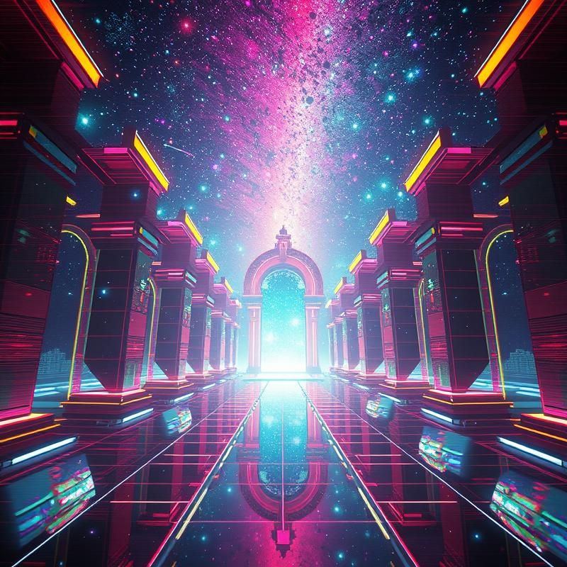 vaporwave style AI art