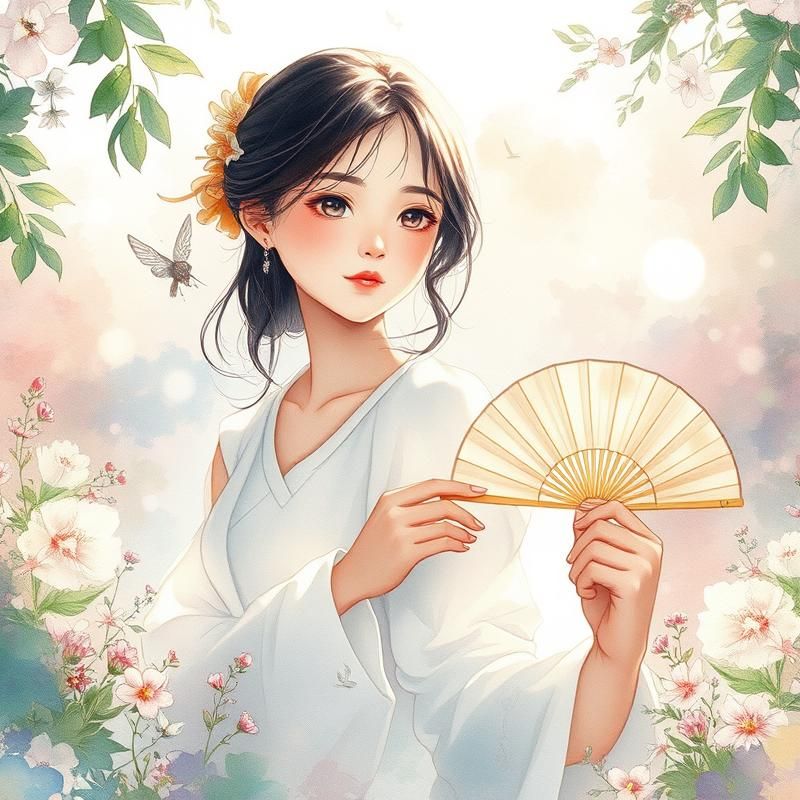 watercolor style AI art