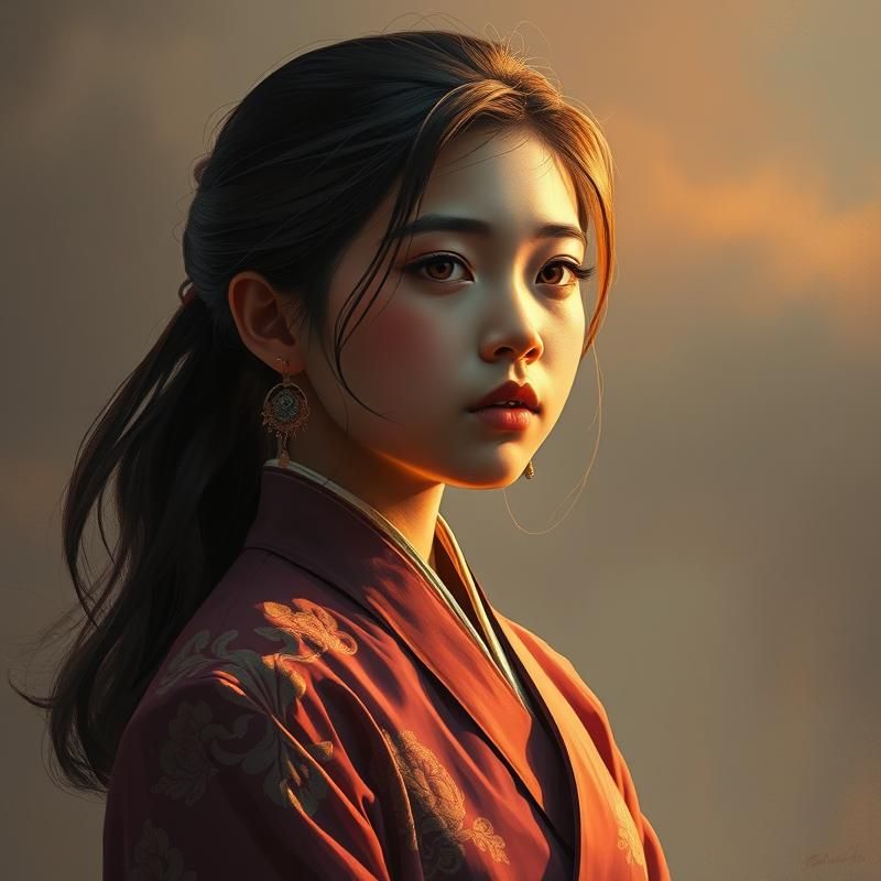 oil painting style AI art