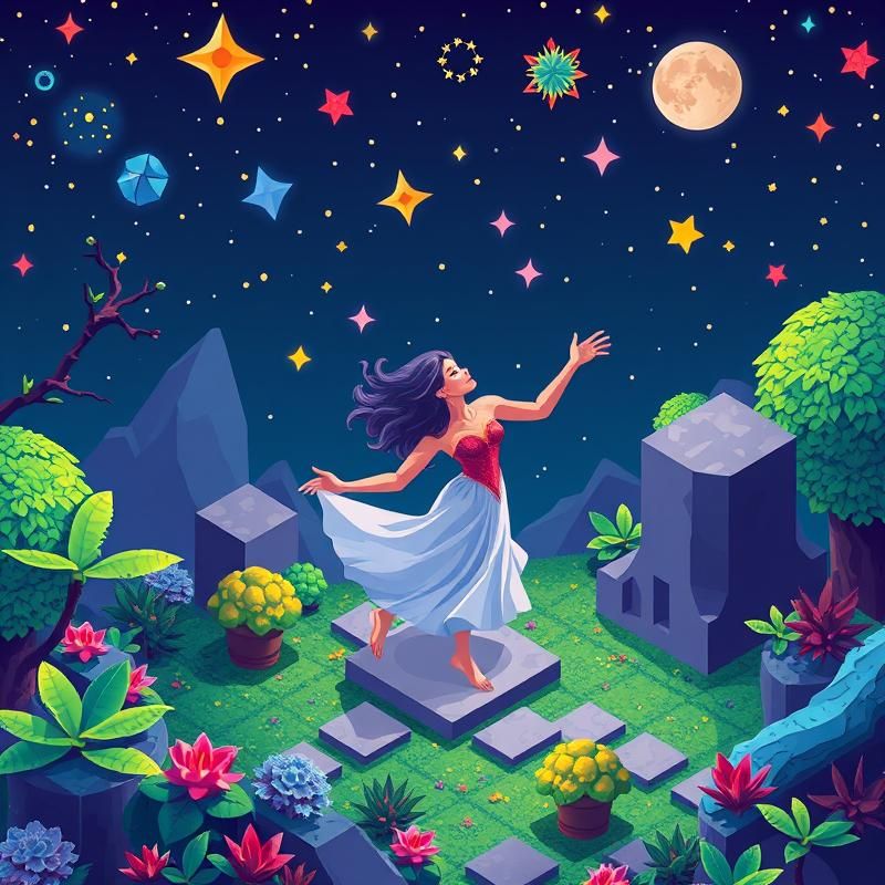 isometric style AI art