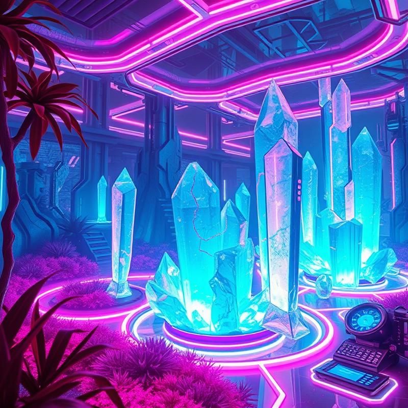 neon art style AI art