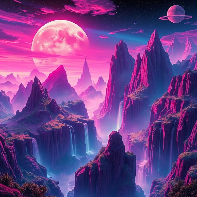 synthwave style AI art