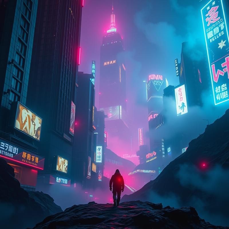 cyberpunk style AI art