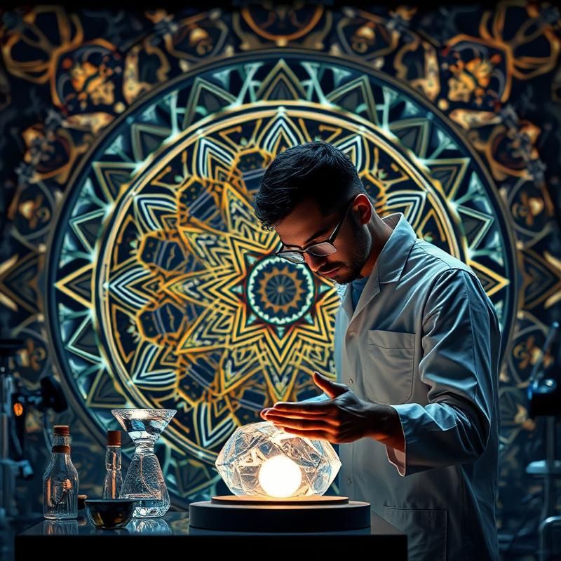 sacred geometry style AI art