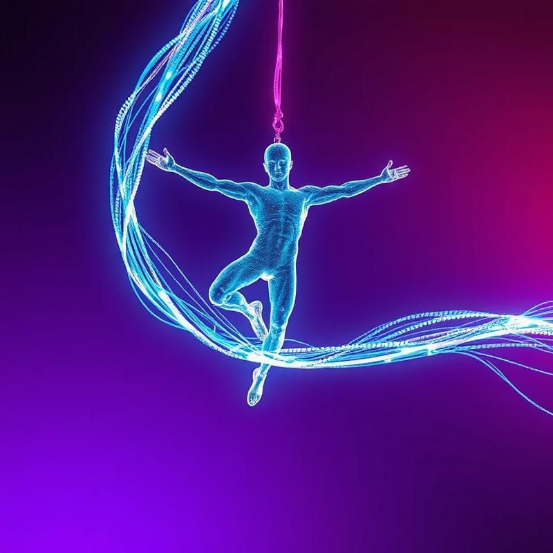 holographic style AI art