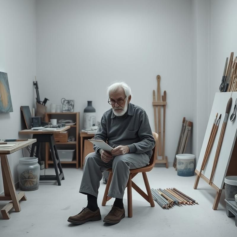minimalist style AI art
