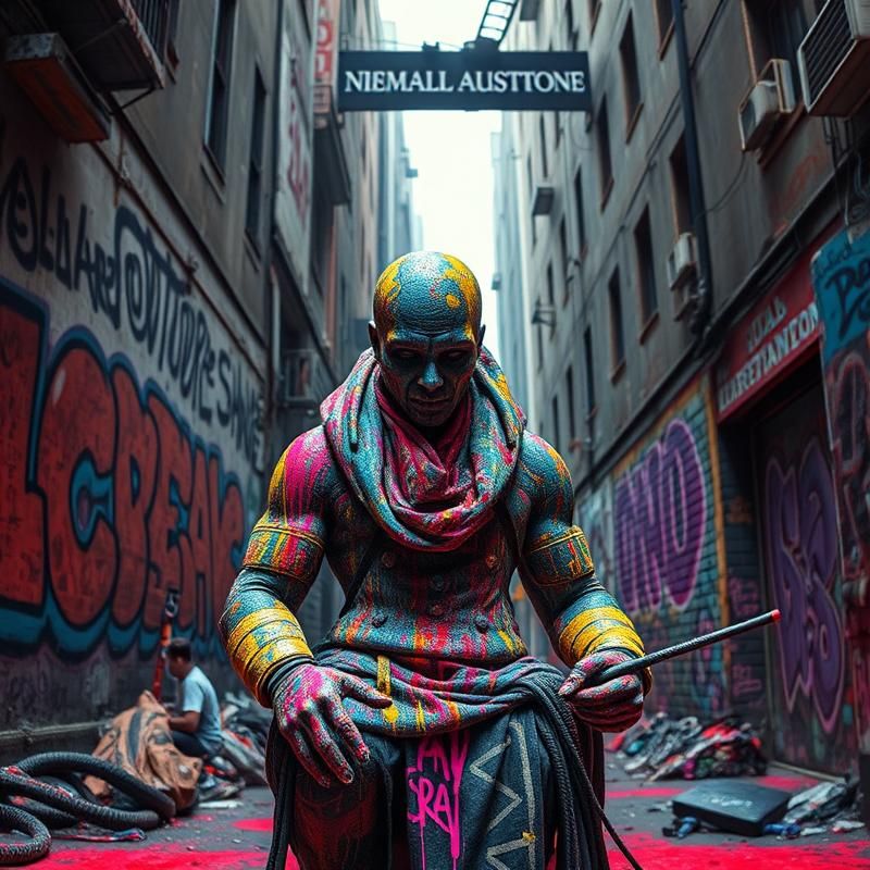 graffiti style AI art