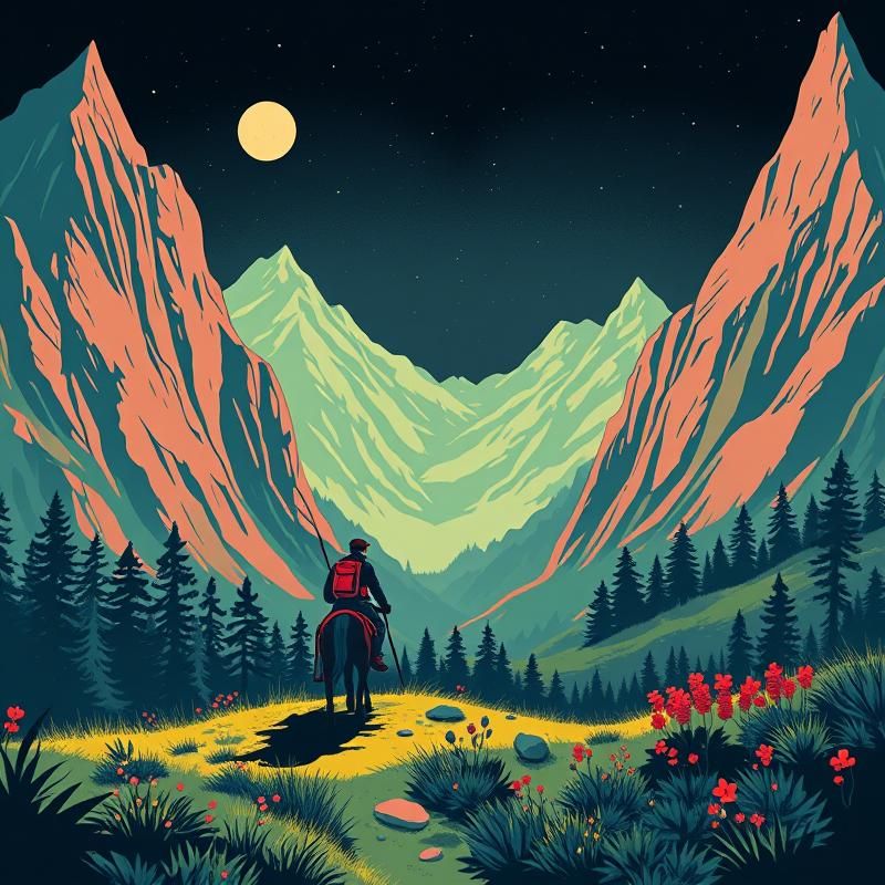 screen printing style AI art