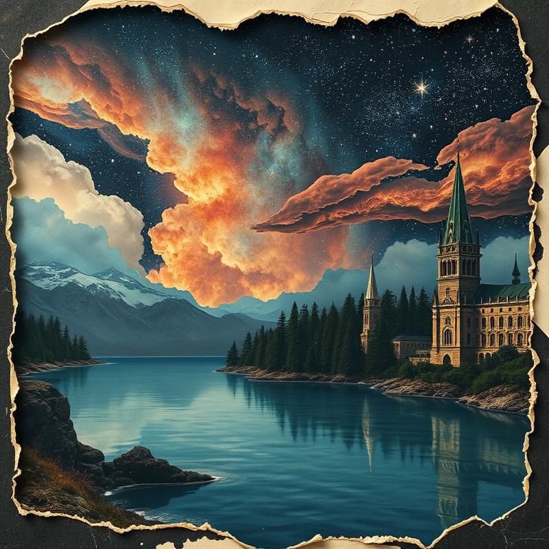 collage style AI art