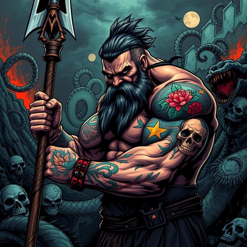 lowbrow art style AI art