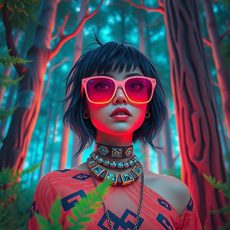 retro style AI art