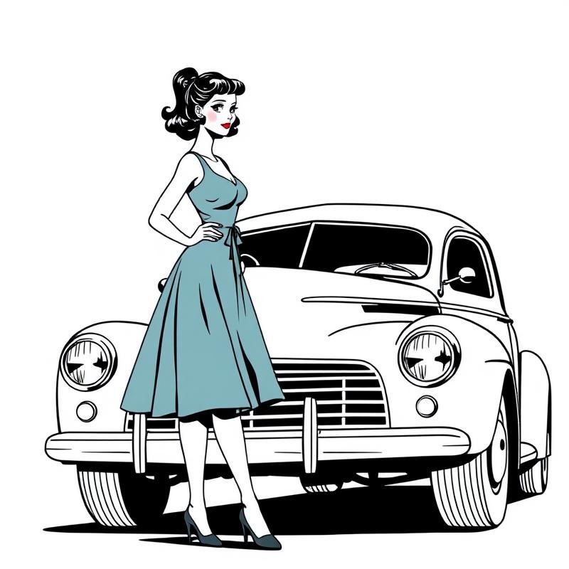 line art style AI art