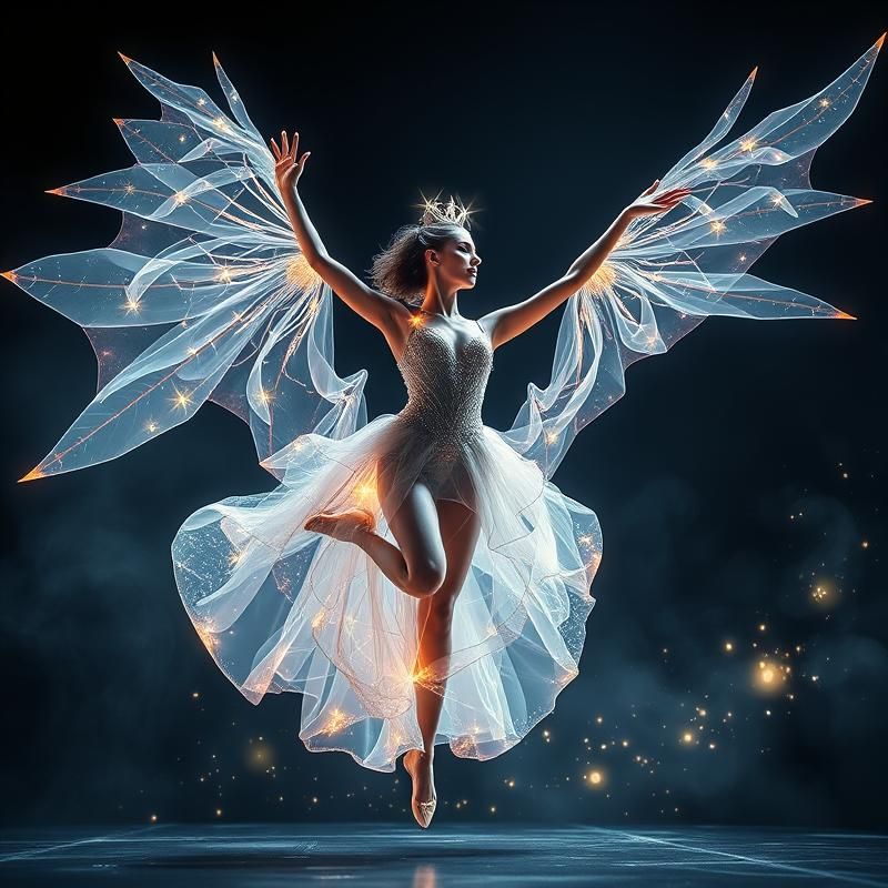 holographic style AI art