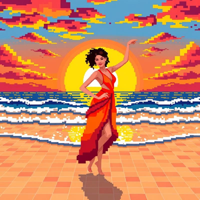 8-bit art style AI art
