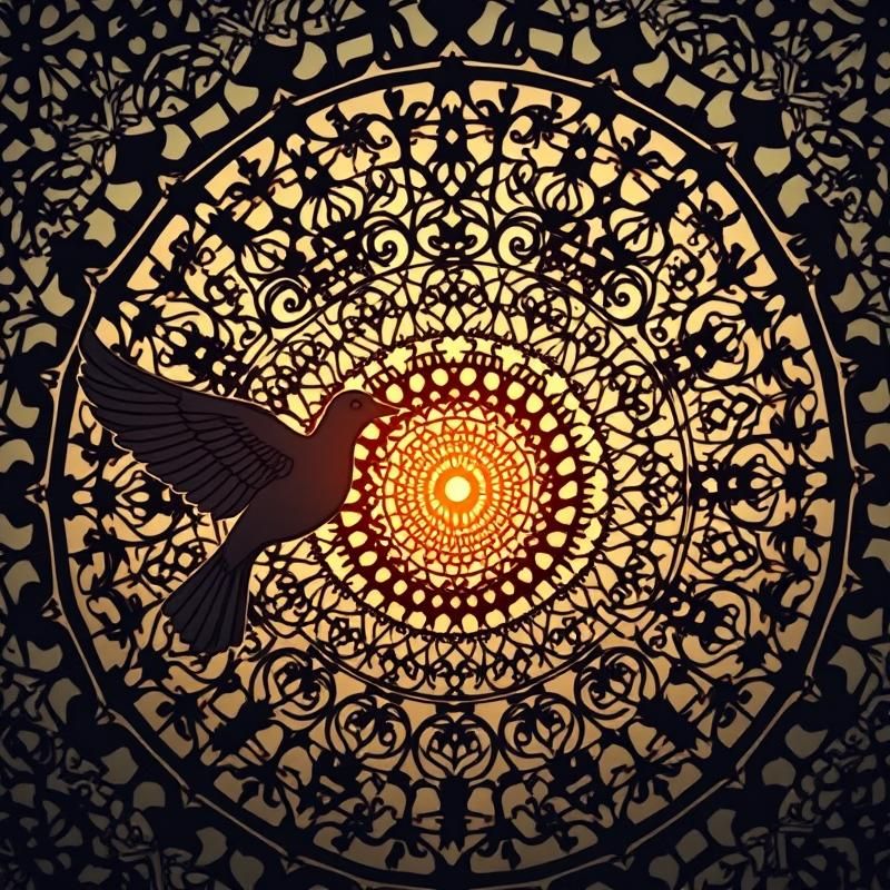 mandala style AI art