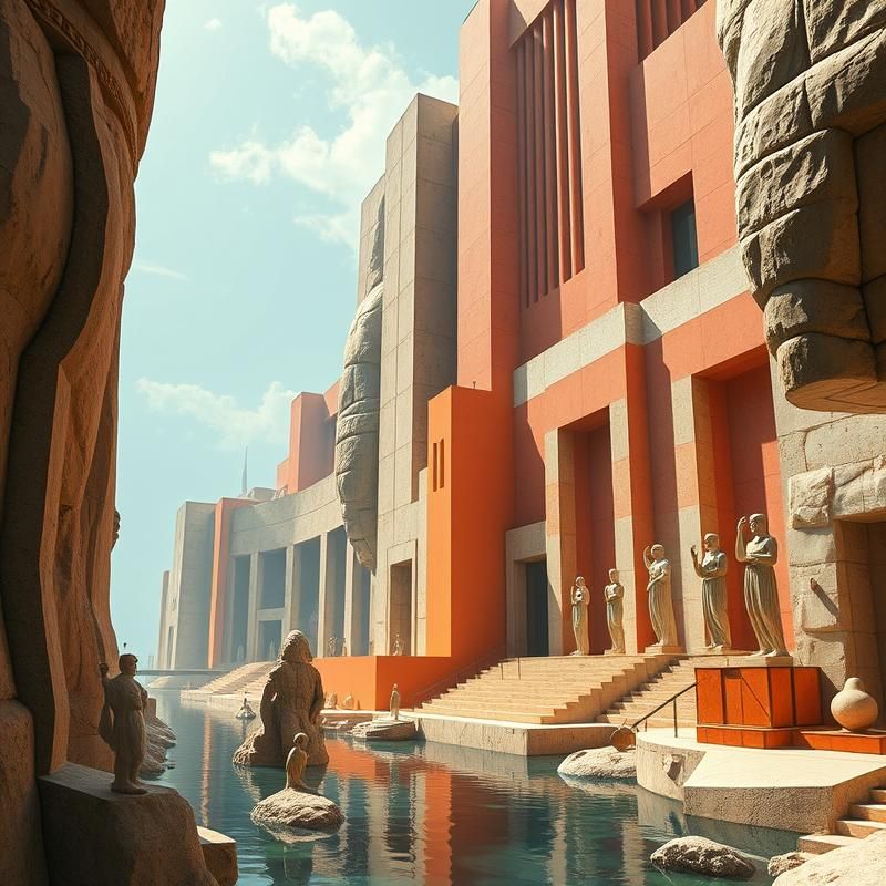 modernist style AI art