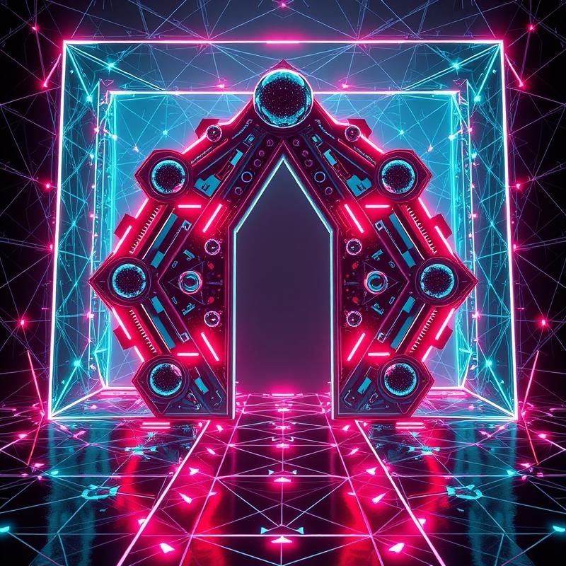 geometric style AI art