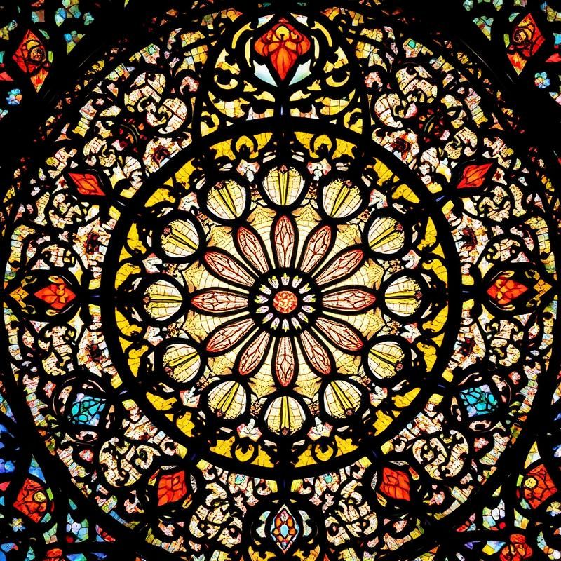 stained glass style AI art