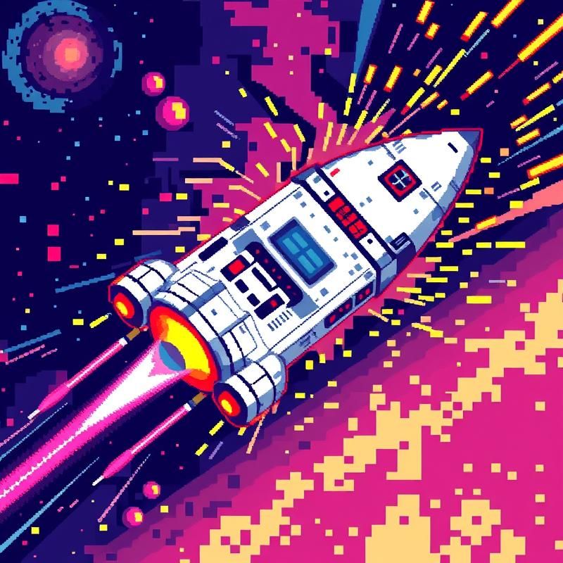 pixel art style AI art