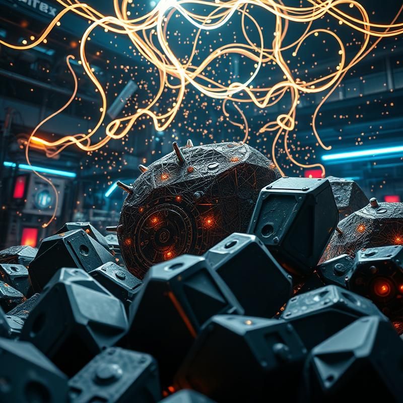 kinetic art style AI art